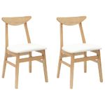 Casa si Gradina - Mobilier - Scaune si fotolii - Scaune - Scaune de dining 2 pcs natural 42 x 47.5 x 81 cm - Infinity.ro