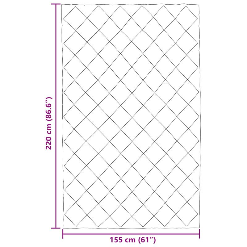 Casa si Gradina - Textile si covoare - Pături și cuverturi - Pături - Duvet de iarna Gri deschis si antracit 220 x 155 cm Microfibra - Infinity.ro