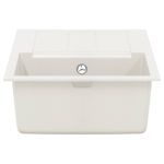 Casa si Gradina - Sanitare - Chiuveta bucatarie si accesorii - Chiuvete bucatarie - Chiuveta Alb 780 x 500 mm 80% Quartz si 20% Rasina - Infinity.ro