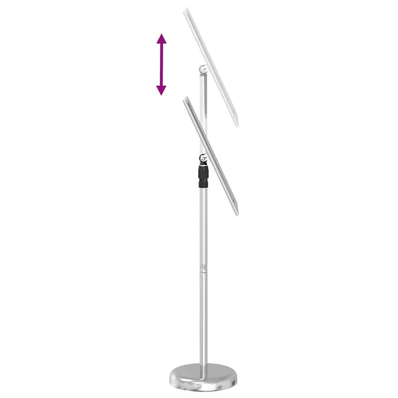 Casa si Gradina - Decoratiuni - Pereti despartitori si paravane - Panouri pentru Targuri Argintiu 25 x 25 x 125 cm Aluminiu - Infinity.ro