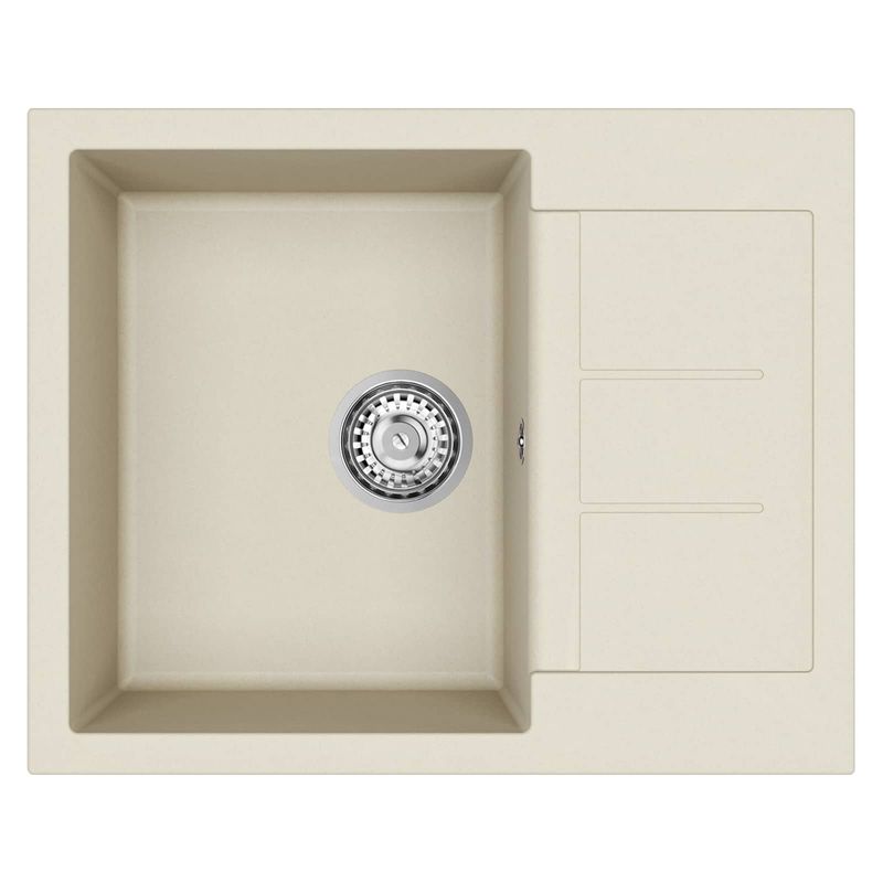 Casa si Gradina - Sanitare - Chiuveta bucatarie si accesorii - Chiuvete bucatarie - Chiuveta Bej 620 x 500 mm 80% Quartz si 20% Rasina - Infinity.ro