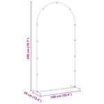 Casa si Gradina - Gradina si terasa - Decoratiuni exterior - Arcade - Arc de nunta Alb 100 x 39 x 200 cm Otel - Infinity.ro