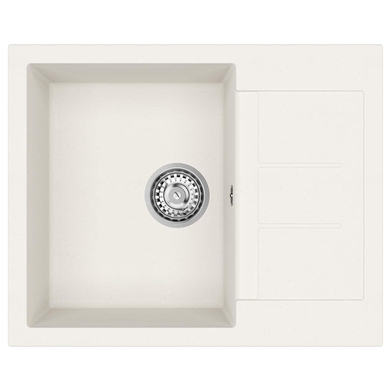 Casa si Gradina - Sanitare - Chiuveta bucatarie si accesorii - Chiuvete bucatarie - Chiuveta Alb 620 x 500 mm 80% Quartz si 20% Rasina - Infinity.ro