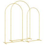 Casa si Gradina - Gradina si terasa - Decoratiuni exterior - Arcade - Arc de nunta 3 pcs Auriu Otel - Infinity.ro