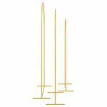 Casa si Gradina - Gradina si terasa - Decoratiuni exterior - Arcade - Arc de nunta 3 pcs Auriu Otel - Infinity.ro