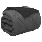 Casa si Gradina - Textile si covoare - Pături și cuverturi - Pături - Duvet complet pe tot parcursul anului Negru si antracit - Infinity.ro