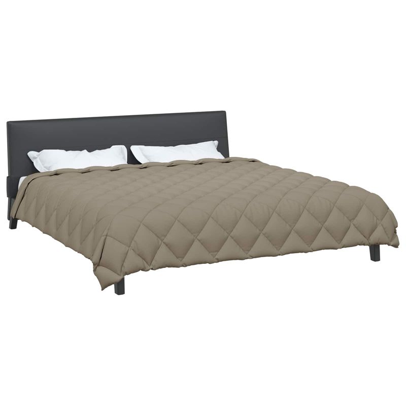 Casa si Gradina - Textile si covoare - Perne si pilote - Pilote - Duvet de iarna Gri deschis 240 x 260 cm Microfibra - Infinity.ro