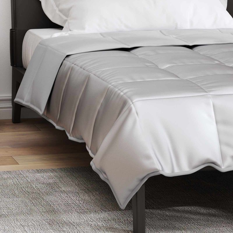 Casa si Gradina - Textile si covoare - Perne si pilote - Pilote - Duvet complet pe tot parcursul anului Argintiu 220 x 135 cm - Infinity.ro