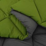 Casa si Gradina - Textile si covoare - Pături și cuverturi - Pături - Duvet de iarna Verde si Antracit 220 x 140 cm Microfibra - Infinity.ro