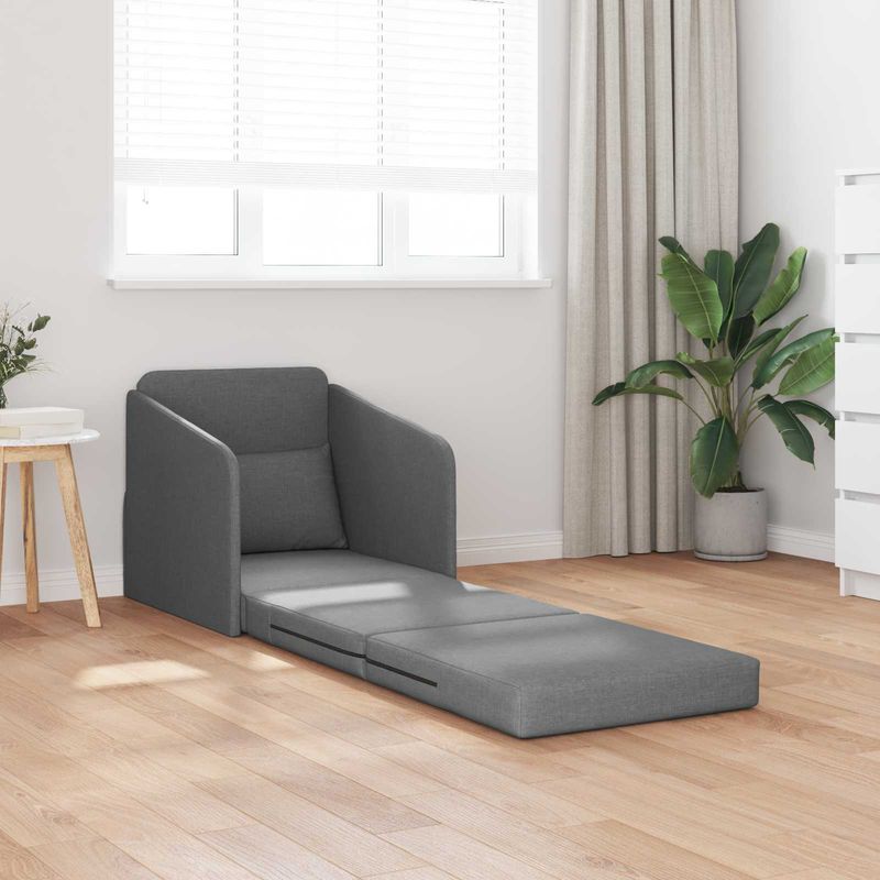 Casa si Gradina - Mobilier - Canapele si coltare - Canapele - Canapea Plianta cu Pat Gri inchis 65 x 80 x 83 cm tesatura - Infinity.ro
