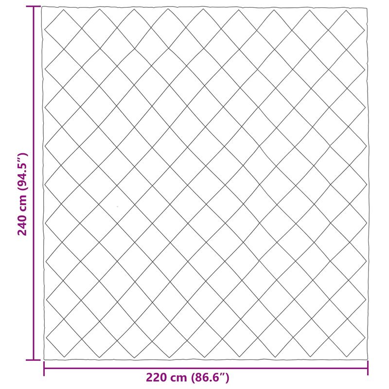 Casa si Gradina - Textile si covoare - Pături și cuverturi - Pături - Duvet de iarna Verde si Antracit 220 x 240 cm Microfibra - Infinity.ro