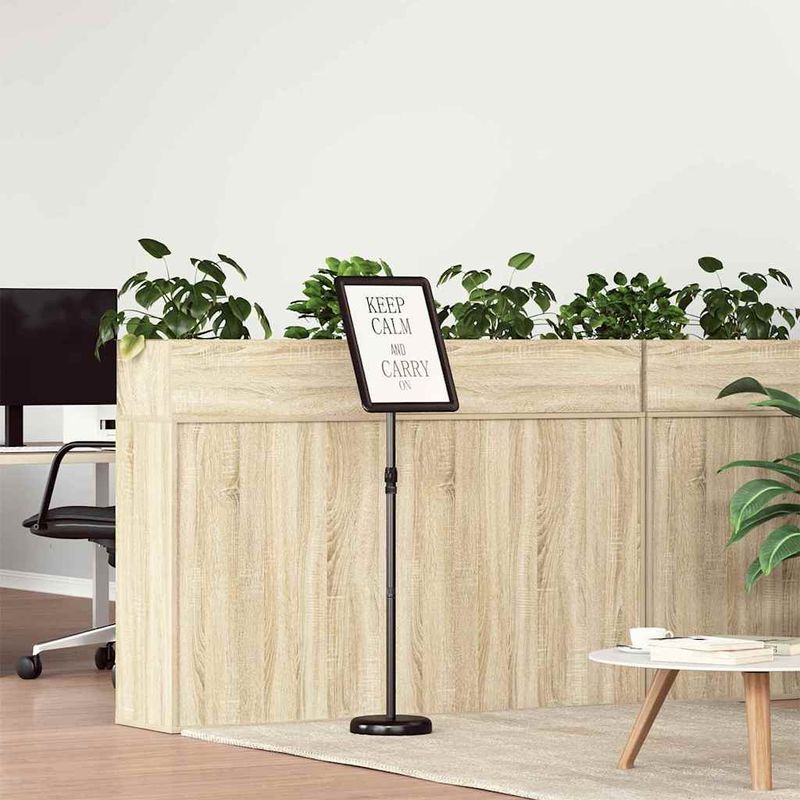 Casa si Gradina - Decoratiuni - Pereti despartitori si paravane - Panouri pentru Targuri Negru 25 x 25 x 125 cm Aluminiu - Infinity.ro