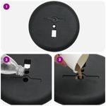 Casa si Gradina - Decoratiuni - Pereti despartitori si paravane - Panouri pentru Targuri Negru 25 x 25 x 125 cm Aluminiu - Infinity.ro