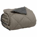 Casa si Gradina - Textile si covoare - Pături și cuverturi - Pături - Pilota de vara Gri deschis si antracit 240 x 260 cm Microfibra - Infinity.ro