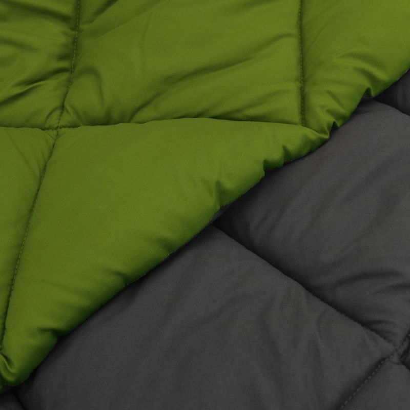Casa si Gradina - Textile si covoare - Perne si pilote - Pilote - Duvet de iarna Verde si Antracit 200 x 200 cm Microfibra - Infinity.ro