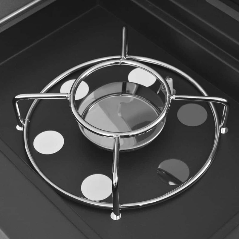 Casa si Gradina - Gradina si terasa - Gratare si accesorii - Gratare de gradina - Gratar cu Gaz cu Ardere cu usa Argintiu Otel cu furtun metalic - Infinity.ro