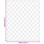 Casa si Gradina - Textile si covoare - Pături și cuverturi - Pături - Duvet de iarna Gri deschis 240 x 200 cm Microfibra - Infinity.ro