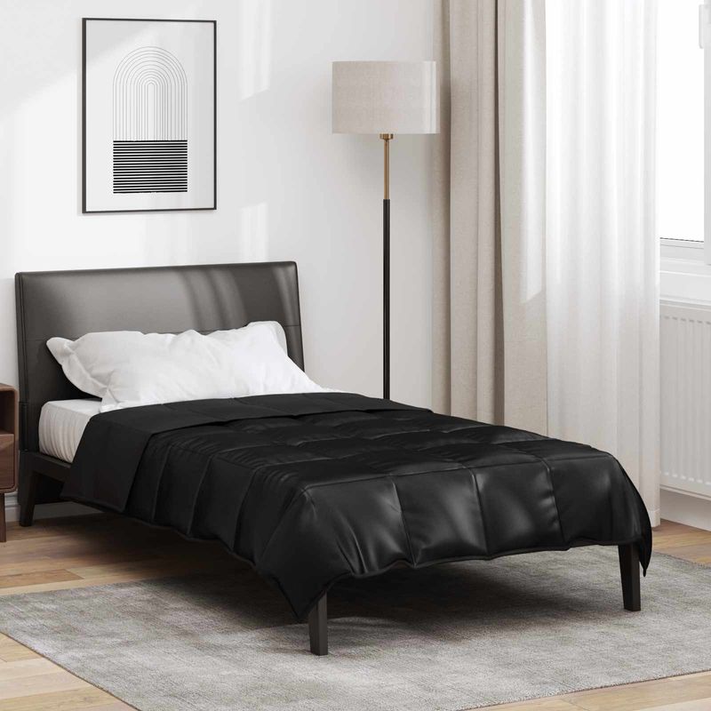Casa si Gradina - Textile si covoare - Perne si pilote - Pilote - Pilota de vara Negru 220 x 135 cm Satin si Microfibra - Infinity.ro