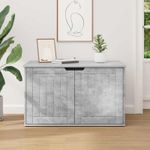 Petshop - Accesorii petshop - Jucarii animale - Ansambluri de joaca - Casa pentru pisici Beton 85 x 55 x 53,5 cm Lemn compozit - Infinity.ro