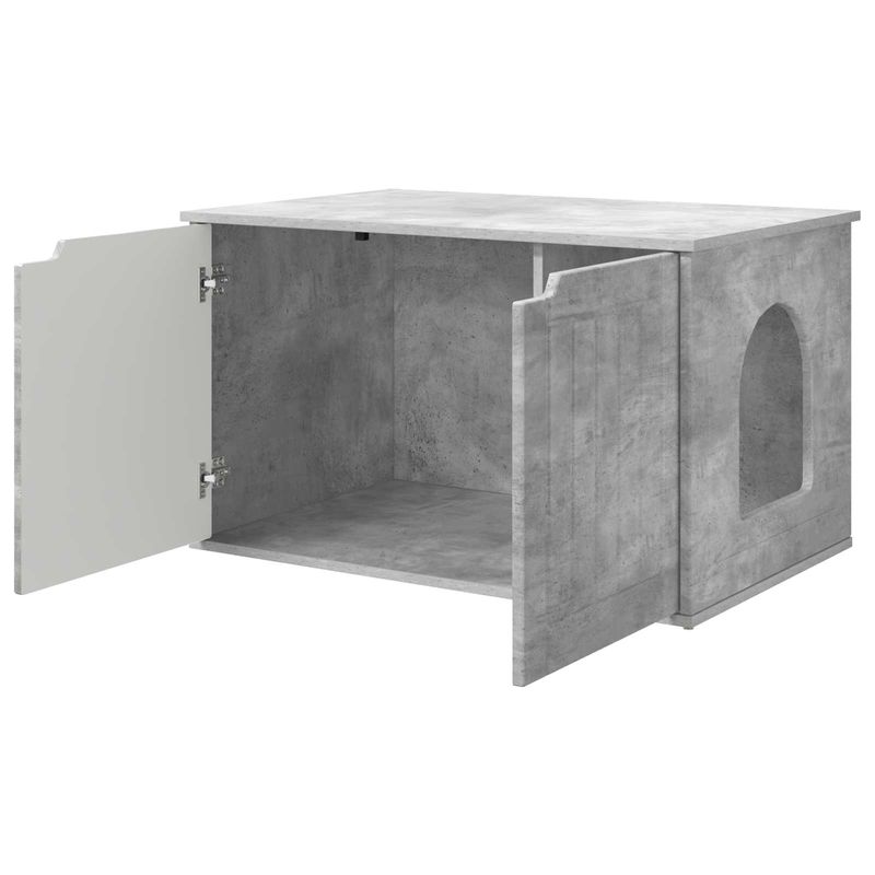 Petshop - Accesorii petshop - Jucarii animale - Ansambluri de joaca - Casa pentru pisici Beton 85 x 55 x 53,5 cm Lemn compozit - Infinity.ro