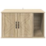 Petshop - Accesorii petshop - Jucarii animale - Ansambluri de joaca - Casa pentru pisici Sonoma 85 x 55 x 50 cm Lemn compozit - Infinity.ro