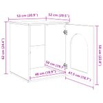 Petshop - Accesorii petshop - Jucarii animale - Ansambluri de joaca - Casa pentru pisici Sonoma 53 x 52 x 62 cm Lemn compozit - Infinity.ro