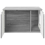 Petshop - Accesorii petshop - Culcusuri si custi - Custi interior si exterior - Casa pentru pisici Gri Sonoma 85 x 55 x 53,5 cm Lemn compozit - Infinity.ro