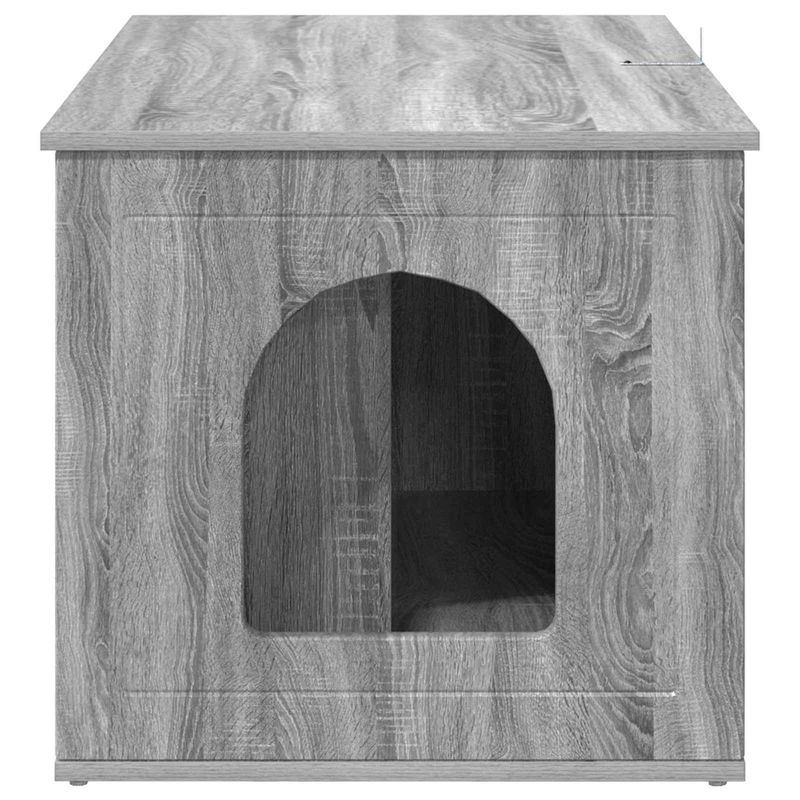 Petshop - Accesorii petshop - Culcusuri si custi - Custi interior si exterior - Casa pentru pisici Gri Sonoma 85 x 55 x 53,5 cm Lemn compozit - Infinity.ro