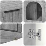 Petshop - Accesorii petshop - Culcusuri si custi - Custi interior si exterior - Casa pentru pisici Gri Sonoma 85 x 55 x 53,5 cm Lemn compozit - Infinity.ro