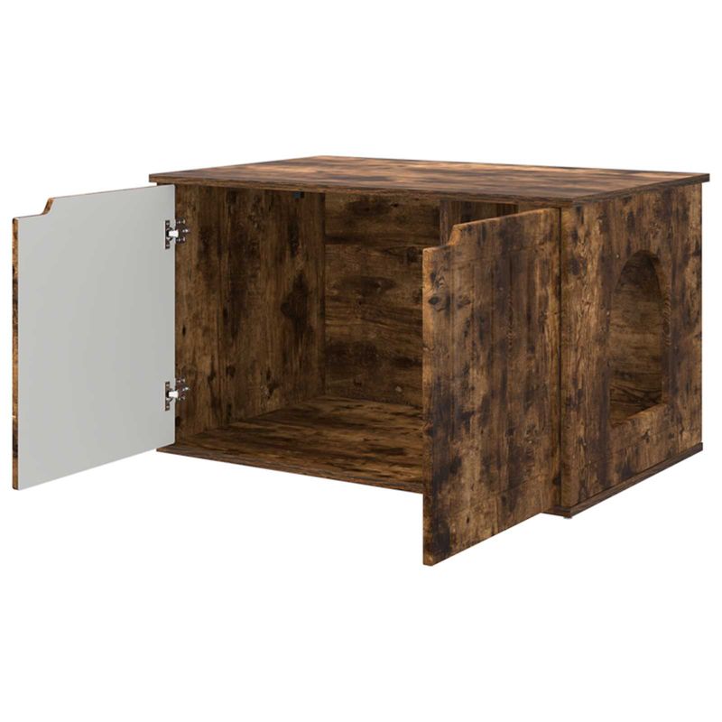 Petshop - Accesorii petshop - Jucarii animale - Ansambluri de joaca - Casa pentru pisici Stejar fumuriu 85 x 55 x 53,5 cm - Infinity.ro