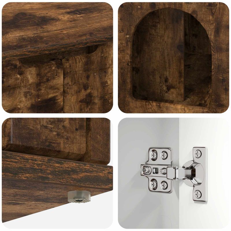 Petshop - Accesorii petshop - Jucarii animale - Ansambluri de joaca - Casa pentru pisici Stejar fumuriu 85 x 55 x 53,5 cm - Infinity.ro