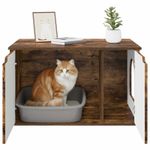 Petshop - Accesorii petshop - Jucarii animale - Ansambluri de joaca - Casa pentru pisici Stejar fumuriu 85 x 55 x 53,5 cm - Infinity.ro