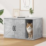 Petshop - Accesorii petshop - Jucarii animale - Ansambluri de joaca - Casa pentru pisici Beton 85 x 55 x 50 cm Lemn compozit - Infinity.ro