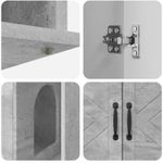 Petshop - Accesorii petshop - Jucarii animale - Ansambluri de joaca - Casa pentru pisici Beton 85 x 55 x 50 cm Lemn compozit - Infinity.ro