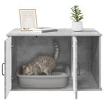 Petshop - Accesorii petshop - Jucarii animale - Ansambluri de joaca - Casa pentru pisici Beton 85 x 55 x 50 cm Lemn compozit - Infinity.ro