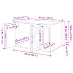 Petshop - Accesorii petshop - Jucarii animale - Ansambluri de joaca - Casa pentru pisici Beton 85 x 55 x 50 cm Lemn compozit - Infinity.ro