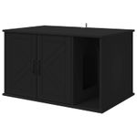 Petshop - Accesorii petshop - Jucarii animale - Ansambluri de joaca - Casa pentru pisici Negru 85 x 55 x 50 cm Lemn compozit - Infinity.ro