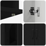 Petshop - Accesorii petshop - Jucarii animale - Ansambluri de joaca - Casa pentru pisici Negru 85 x 55 x 50 cm Lemn compozit - Infinity.ro