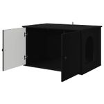 Petshop - Accesorii petshop - Jucarii animale - Ansambluri de joaca - Casa pentru pisici Negru 85 x 55 x 50,5 cm Lemn compozit - Infinity.ro