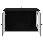 Petshop - Accesorii petshop - Jucarii animale - Ansambluri de joaca - Casa pentru pisici Negru 85 x 55 x 50,5 cm Lemn compozit - Infinity.ro