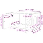 Petshop - Accesorii petshop - Jucarii animale - Ansambluri de joaca - Casa pentru pisici Lemn vechi 85 x 55 x 50 cm Lemn compozit - Infinity.ro