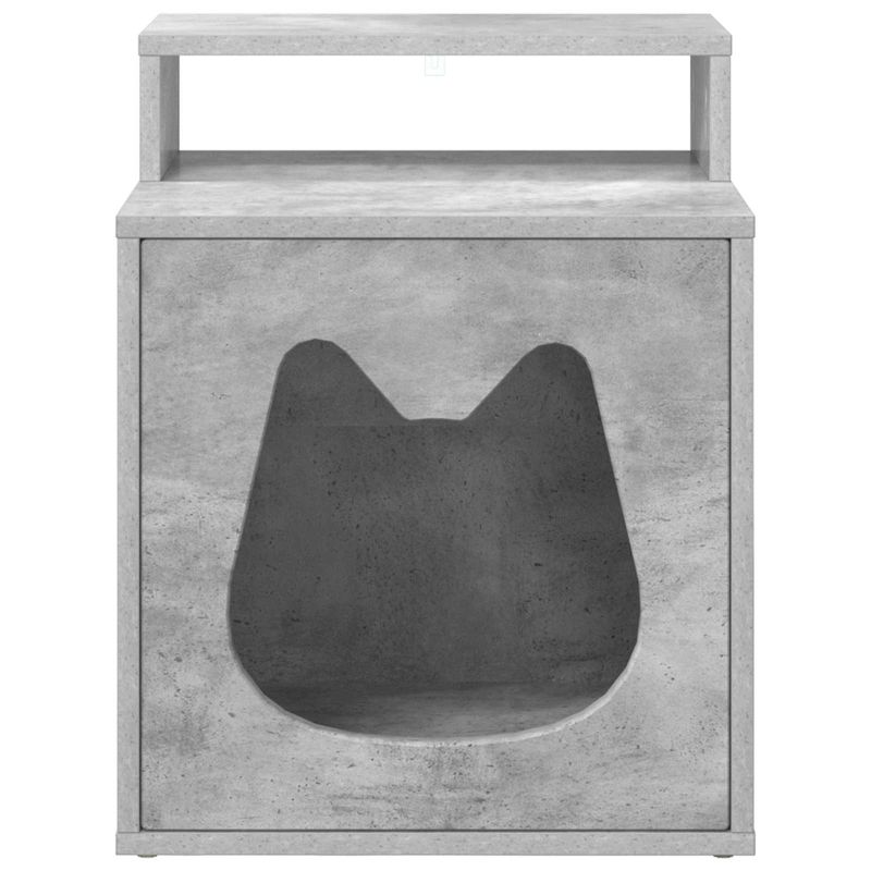 Petshop - Accesorii petshop - Jucarii animale - Ansambluri de joaca - Casa pentru pisici Beton 42,5 x 40 x 53,5 cm Lemn compozit - Infinity.ro