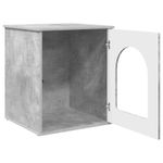Petshop - Accesorii petshop - Culcusuri si custi - Custi interior si exterior - Casa pentru pisici Beton 53 x 52 x 62 cm Lemn compozit - Infinity.ro