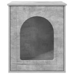 Petshop - Accesorii petshop - Culcusuri si custi - Custi interior si exterior - Casa pentru pisici Beton 53 x 52 x 62 cm Lemn compozit - Infinity.ro