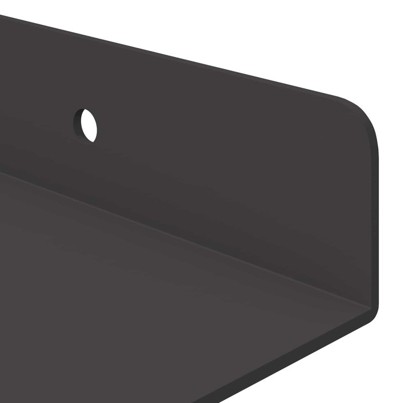 Casa si Gradina - Mobilier - Biblioteci si rafturi - Rafturi - Raft de perete cu Raft Pe perete 2 pcs Negru 80 x 9 x 2.5 cm - Infinity.ro