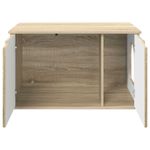 Petshop - Accesorii petshop - Culcusuri si custi - Custi interior si exterior - Casa pentru pisici Sonoma 85 x 55 x 53,5 cm Lemn compozit - Infinity.ro