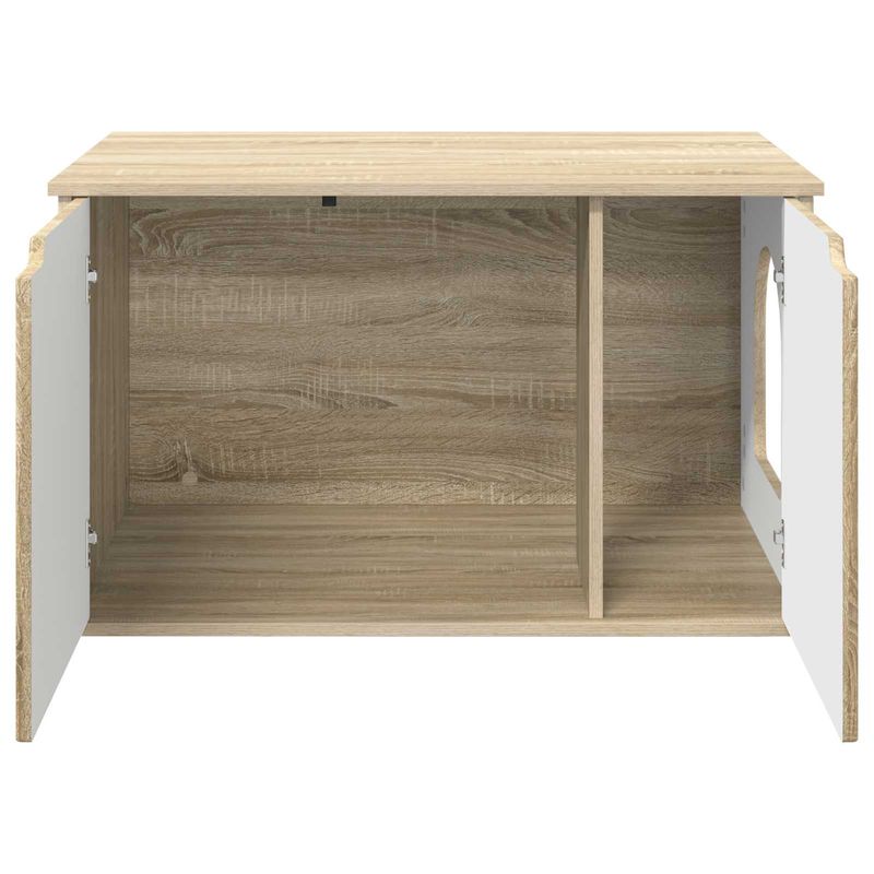 Petshop - Accesorii petshop - Culcusuri si custi - Custi interior si exterior - Casa pentru pisici Sonoma 85 x 55 x 53,5 cm Lemn compozit - Infinity.ro