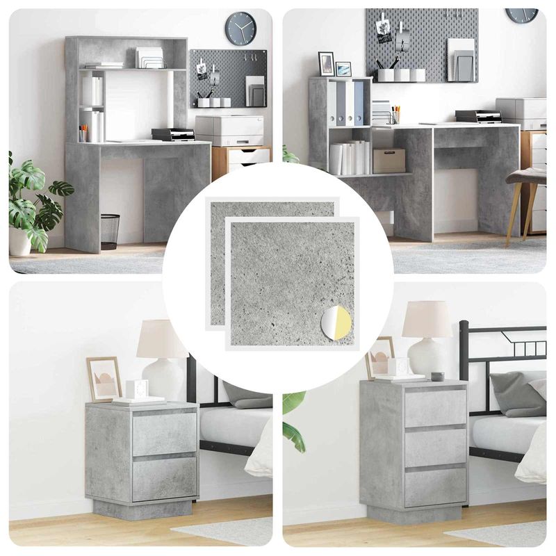 Casa si Gradina - Constructii - Scule de mana si unelte - Accesorii scule de mana - Coperta autocolanta pentru suruburi 2 pcs Gri din beton - Infinity.ro