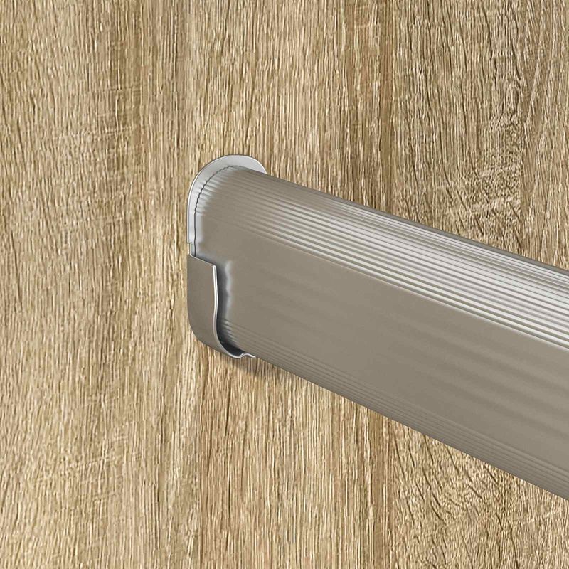 Casa si Gradina - Mobilier - Organizare si depozitare - Umerase si valeti - Sina pentru dressing 12 pcs Argintiu 764 x 15 x 29 mm - Infinity.ro