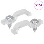 Casa si Gradina - Electrice - Cabluri electrice si conductori - Clipuri LED pentru Strip 2 pcs Transparent 2 x 1 x 0.5 cm - Infinity.ro